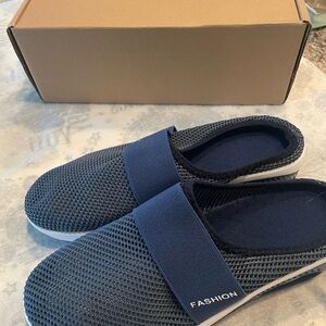NIB Navy Blue Women’s Slip-On Shoes